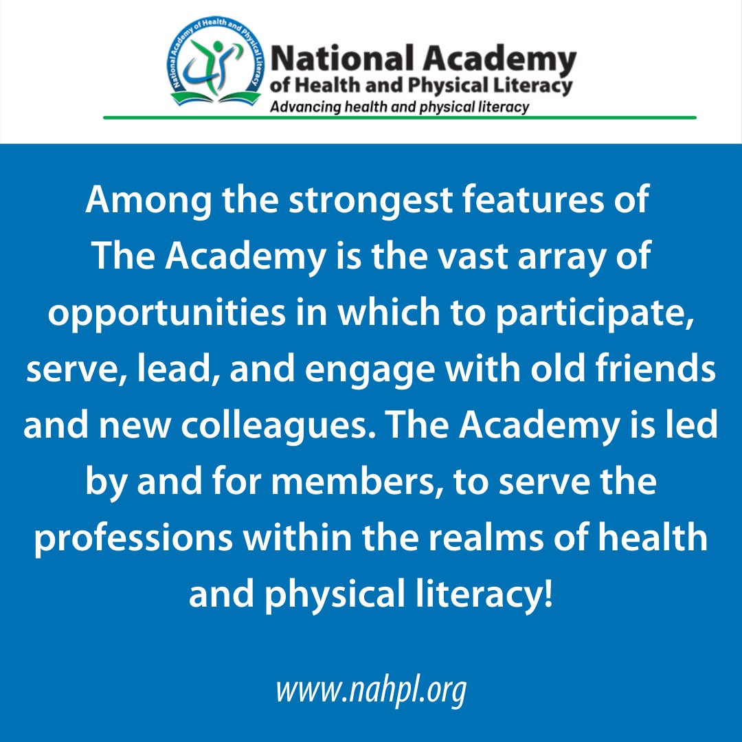 National Academy of Health & Physical Literacy tweet media