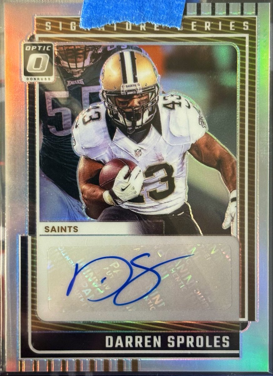 TresorSports's tweet photo. @Topps @Yankees @SFGiants @whitesox @Cubs @RedSox @Pirates @Royals @Cardinals @Orioles Some #Donruss #Optic #Football #CaseBreak Hits

#DarrenSproles #Signature Series #Holo

#QuinnEwers First Year Fresh #Rookie #Patch #BlackPandora /25

#KennethGainwell Team Logo /32

Can You Name The #SuperBowl Champ? 

#SportsCards #thehobby #FootballCards #SSP #whodoyoucollect https://t.co/7dTVGTcW2u