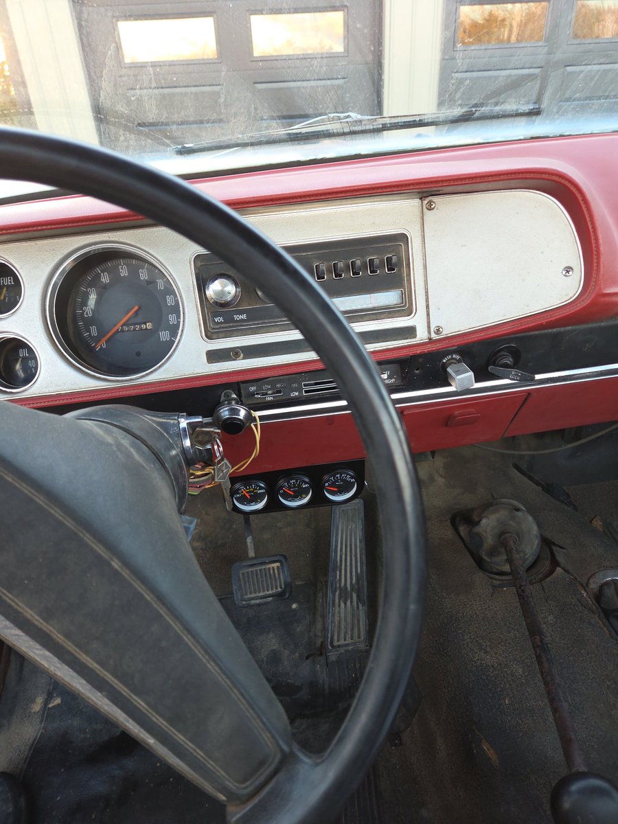 Installed mechanical guages because the 1978 guages were lying to me.