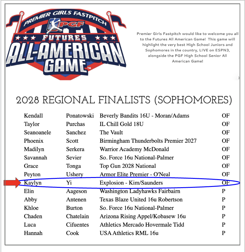 Kaylyn Yi 2028 tweet media