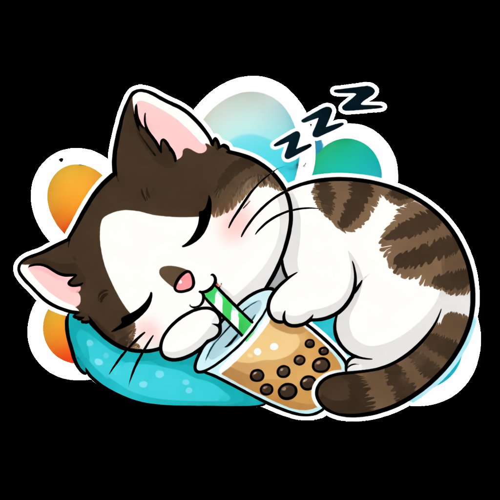 teacatapp's tweet photo. 🌙 sleep hard 
🏗️ build harder
🧋🐈 https://t.co/AK0aWGKzep