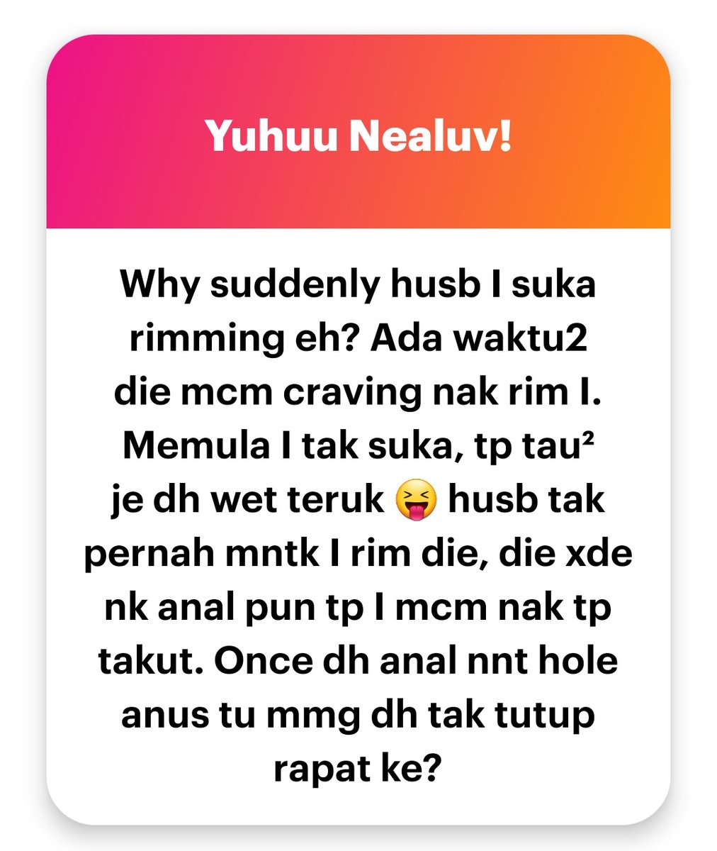 Hubby, u baca cheatcode kat Wettpad kut.. enjoy..
Jgn an*l sis..don't start ...
Bab hole tu, nea tak sure..ada kata kentut tak bunyi..if u know what it means
