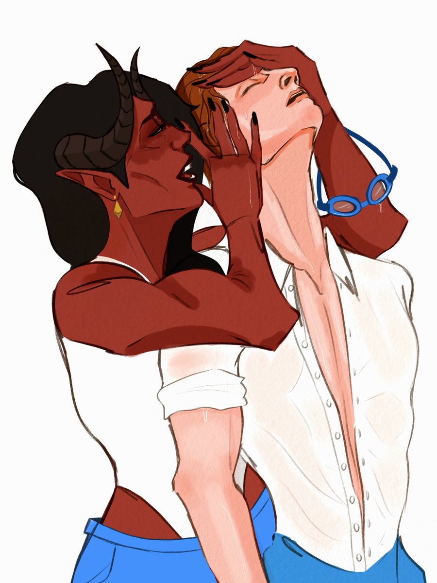 _faerina's tweet photo. muscle mami x lanky twink supremacy #dispatch #malevola #waterboy #dispatchfanart https://t.co/0pzpRErp4l