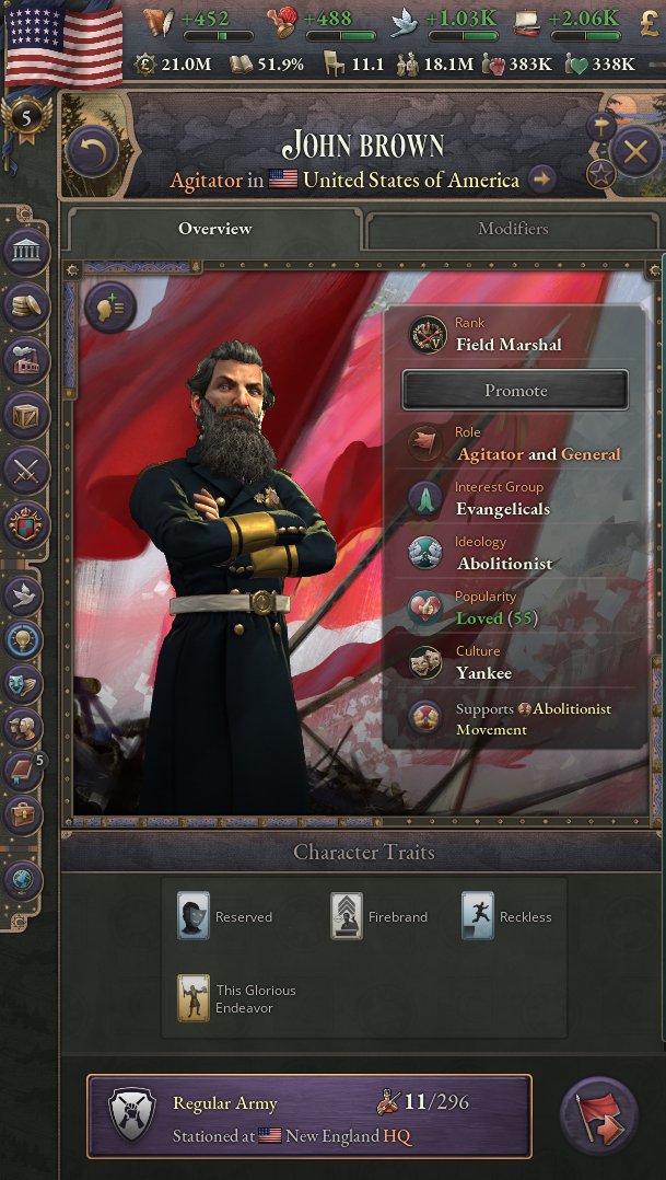 gave my goat command of the union