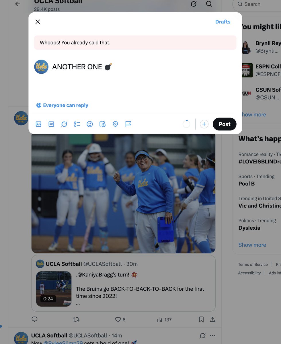 UCLA Softball tweet media
