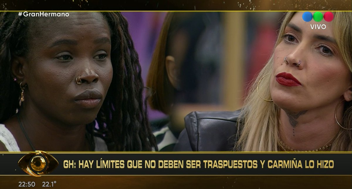 #GranHermano decidió que Carmiña quede EXPULSADA por sus dichos de racismo contra Mavinga. 

"La intolerancia y la discriminación no forman parte de este juego", dijo GH para una jugadora que mostró la hilacha.