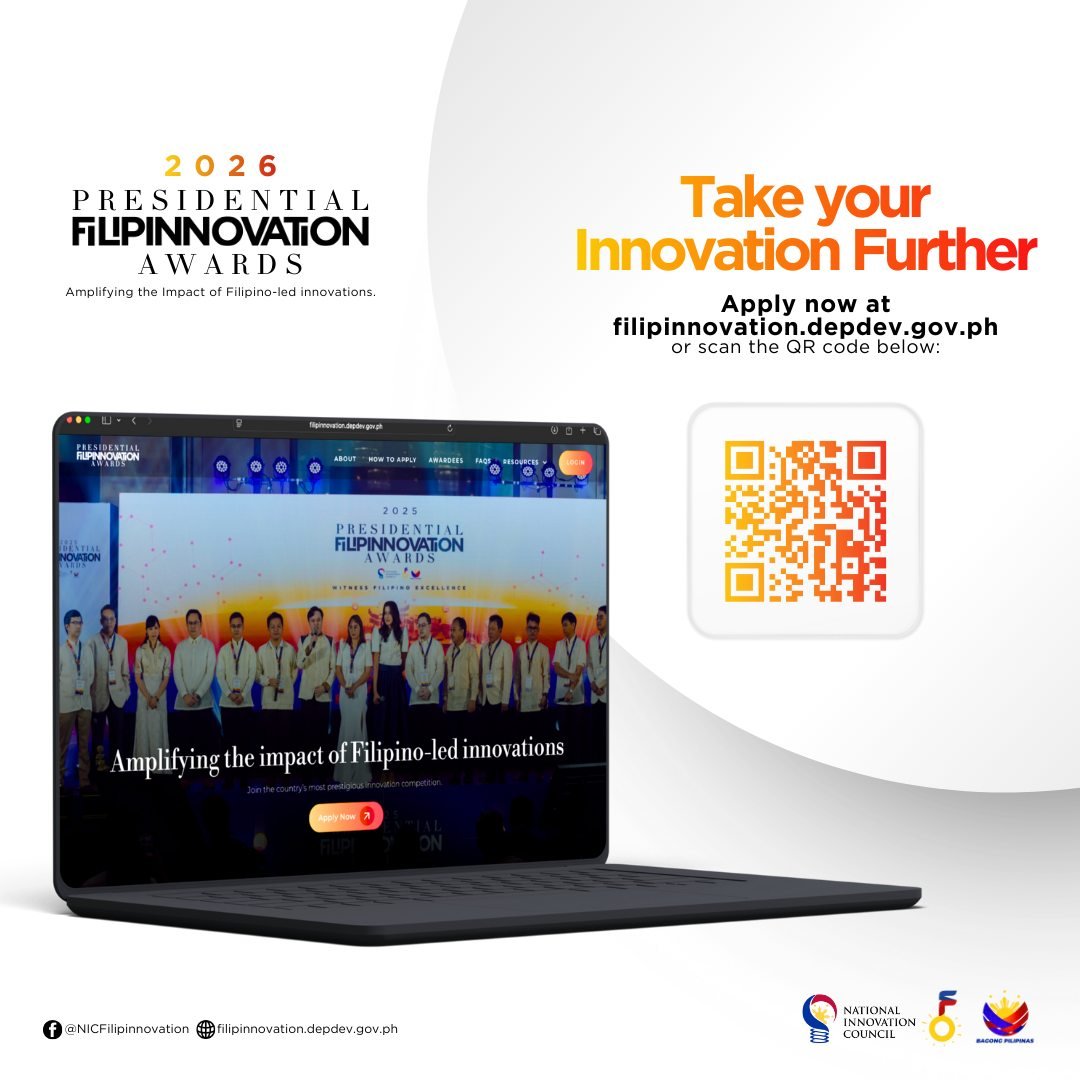 depdevregion7's tweet photo. LAST 3 DAYS! 
Submit your innovations now! Scan the QR code for your applications. #PFA2026 #Filipinnovation https://t.co/DKnKnKbnTC