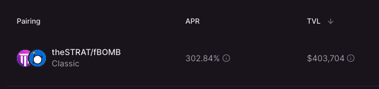 The $THESTRAT / $fBOMB gauge is live on Thena.

Farming is now active.

Liquidity providers can earn rewards while powering the veTHE accumulation engine 🔥