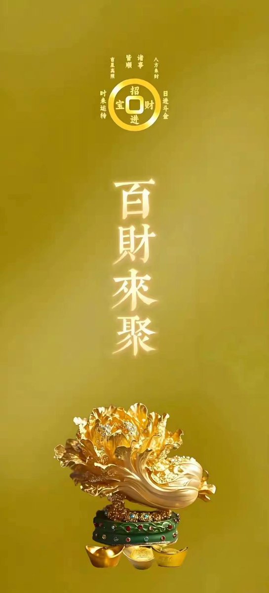百财来聚  财到福到~