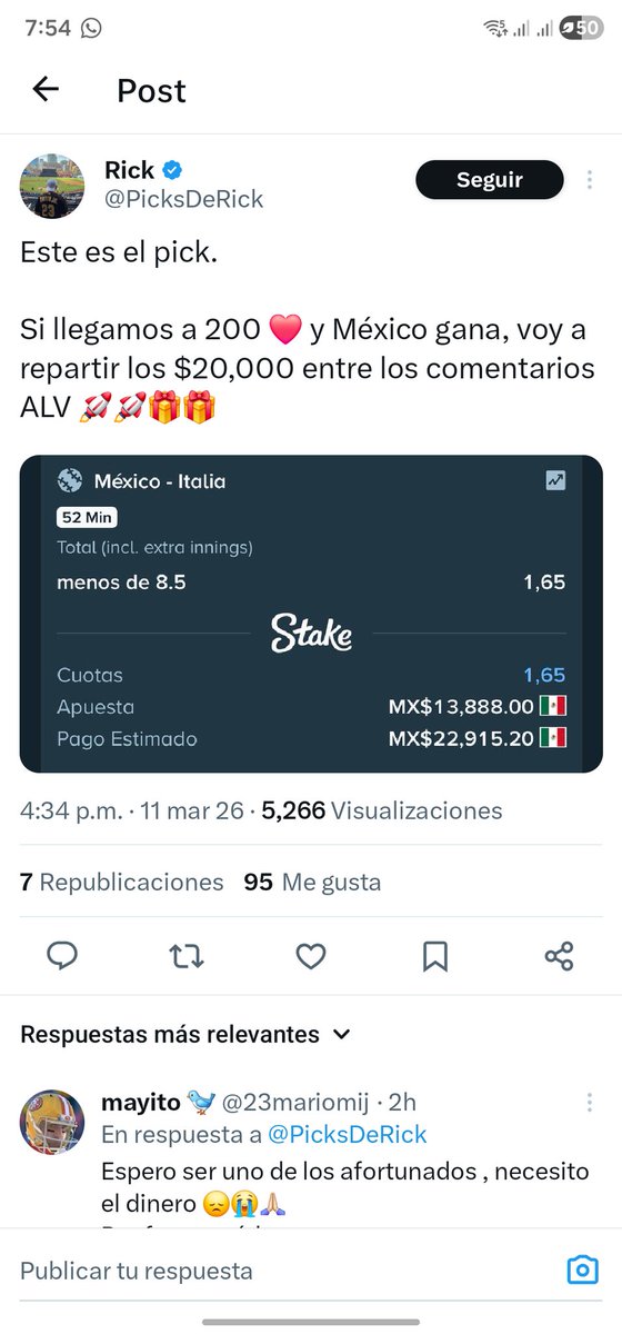 miklitopicks's tweet photo. @ReneeFreakNFL Patético mejor debería hacer video de su pick que perdió. 

Ya procedi a denunciar su post, lo que hacen ese tipo de personas por jalar interacciones https://t.co/CHYY3ytzWG