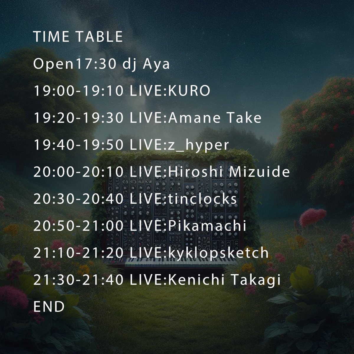 Z_Hyper's tweet photo. 今月で1年間Orbit毎月ライブの実績が開放されます。3月15日(日)はModular Cafeでライブです。3デイズライブの最終日で燃え尽きてそうですが尺が10分とあっという間に終わるんだと思います。告知画像にチャージ料金書いてませんが¥1,500+1ドリンクです。リラックス空間でのモジュラーシンセ演奏をenjoy! https://t.co/AZy485sGUA
