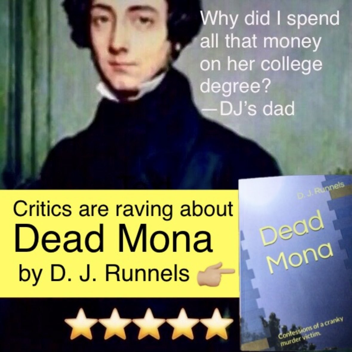 d_j_runnels's tweet photo. I believe it was Alexis de Tocqueville who once said, “This book really knocked my socks off. Is there any coffee left?” 

https://t.co/RZkGDszZoc https://t.co/5UawyU6yf1
