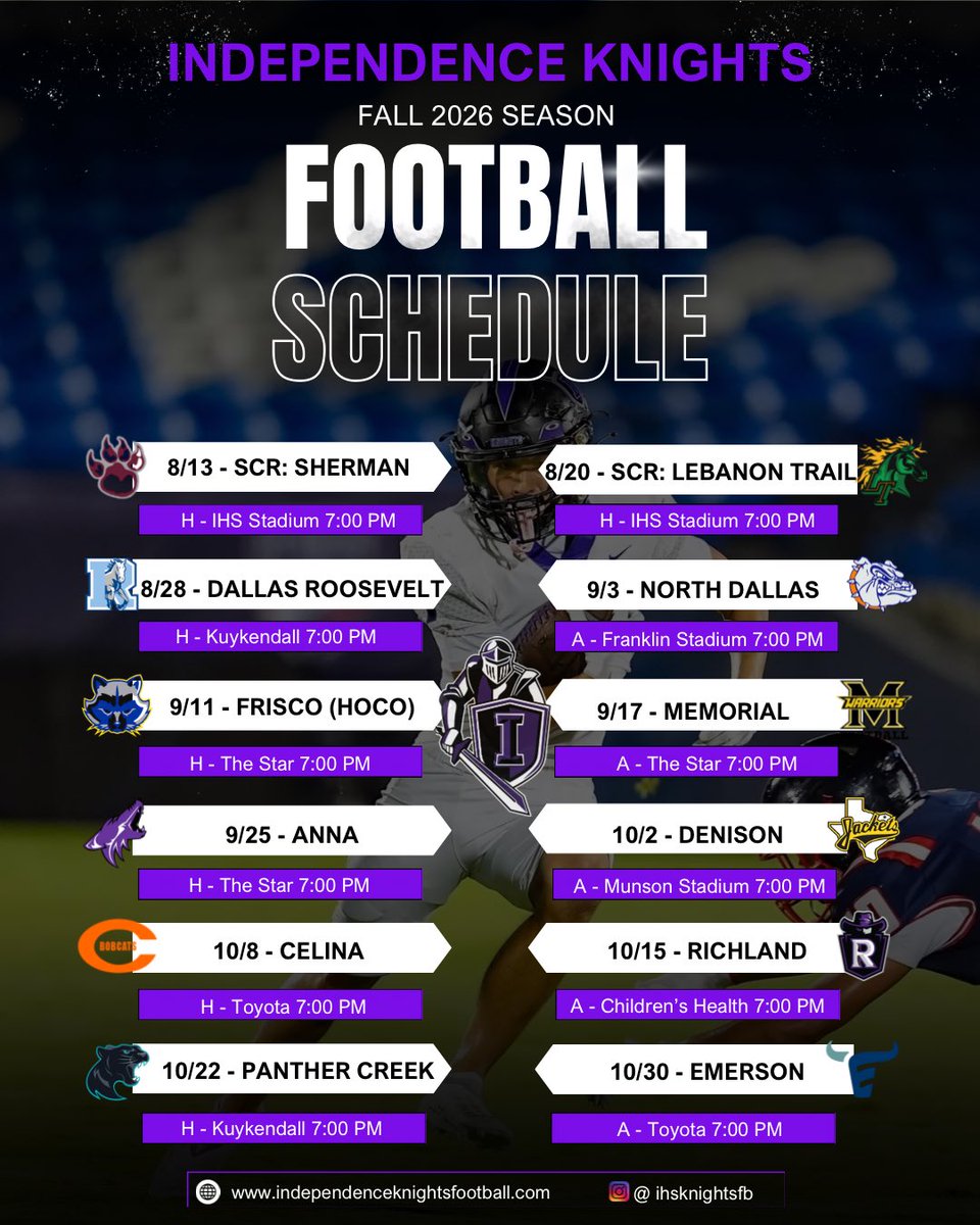 IHS Knights Football Booster Club tweet media