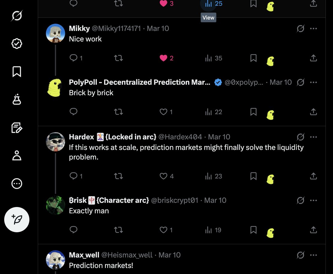 PolyPoll - Decentralized Prediction Markets tweet media