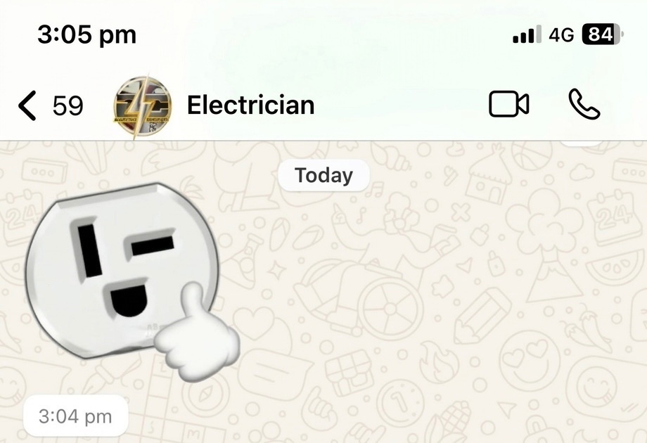 The guy who worked on my house just texted me this im crying