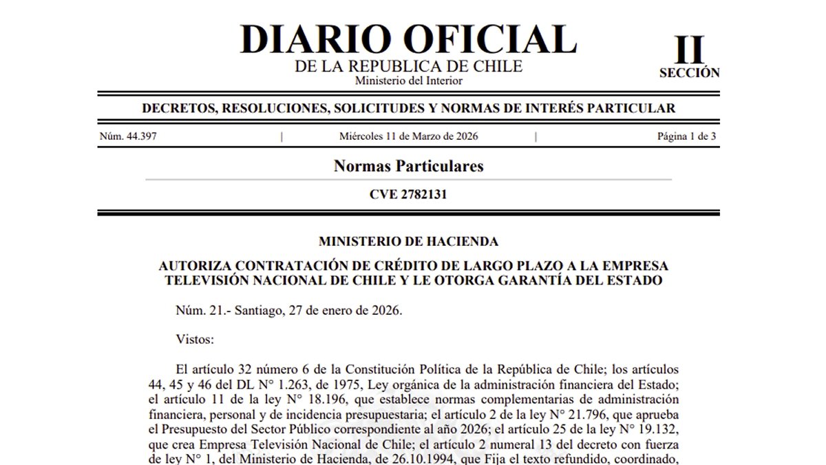 El indecente de Gabriel Boric justo antes de irse, autorizó a TVN a endeudarse en 7 mil millones de pesos

Por eso la gente gritaba AUDITORIA afuera del palacio de la Moneda como literalmente grito de auxilio, porque el FA fueron unos cerdos con la plata de Chile