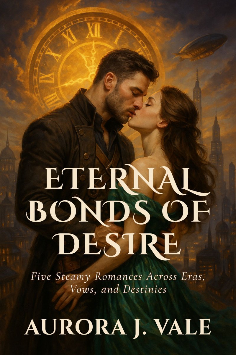 Stories2Romance's tweet image. Five vows. Five centuries. One eternal fire.
From ballrooms to battlefields,
from rodeos to Highland storms 
passion defies time itself.
#TimeTravelRomance #SteamyReads #RomanceCollection
mybook.to/CR-12-105