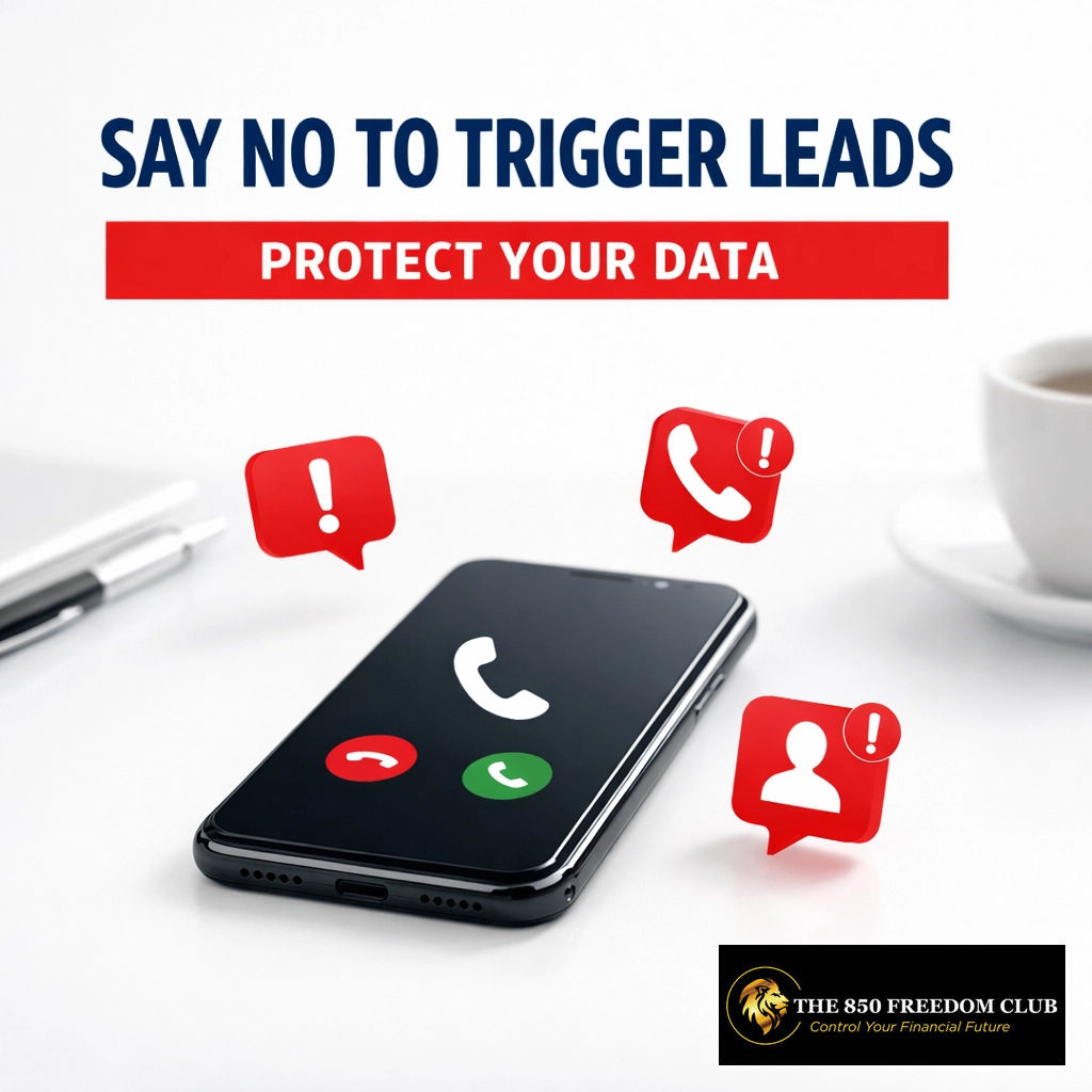 The850FreedomC's tweet image. Apply for a loan and get 50 spam calls? That’s "Trigger Leads." 📞 Protect your privacy and stop the predatory spam while you shop for a home. We help you stay protected. 🛡️

Privacy: 850freedom.com

#CreditPrivacy #StopSpam #2026Updates #CreditRepair #Freedom