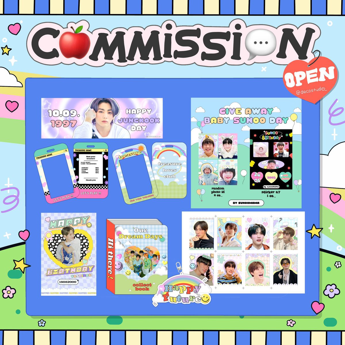 decostudio_'s tweet photo. ( คิวว่าง ) : commission open now 🍎🌟

💬 งานอื่นๆสามารถ dm มาสอบถามได้เลย
💬 แก้งานได้ไม่มีบวกเพิ่ม

* รองานประมาณ 2-3 วัน (งานเร่ง +40) *

#รับออกแบบ #รับออกแบบโปสการ์ด #รับออกแบบของแจก #รับออกแบบgiveaway https://t.co/j8kz9MdYAs