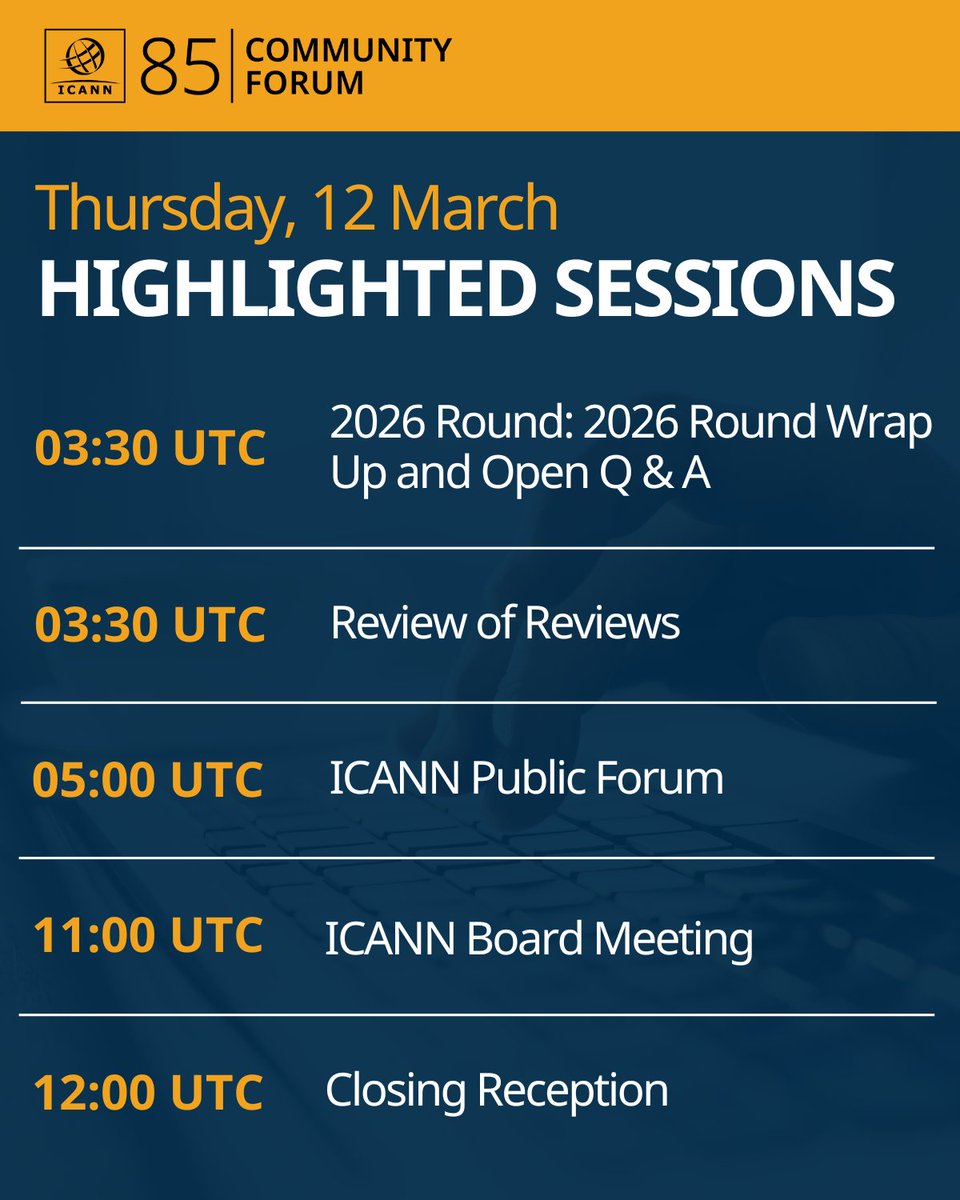 ICANN tweet media
