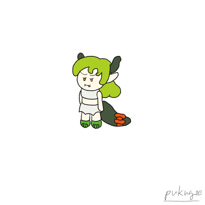 本日の30分集中描き(-15分) ふまんげ