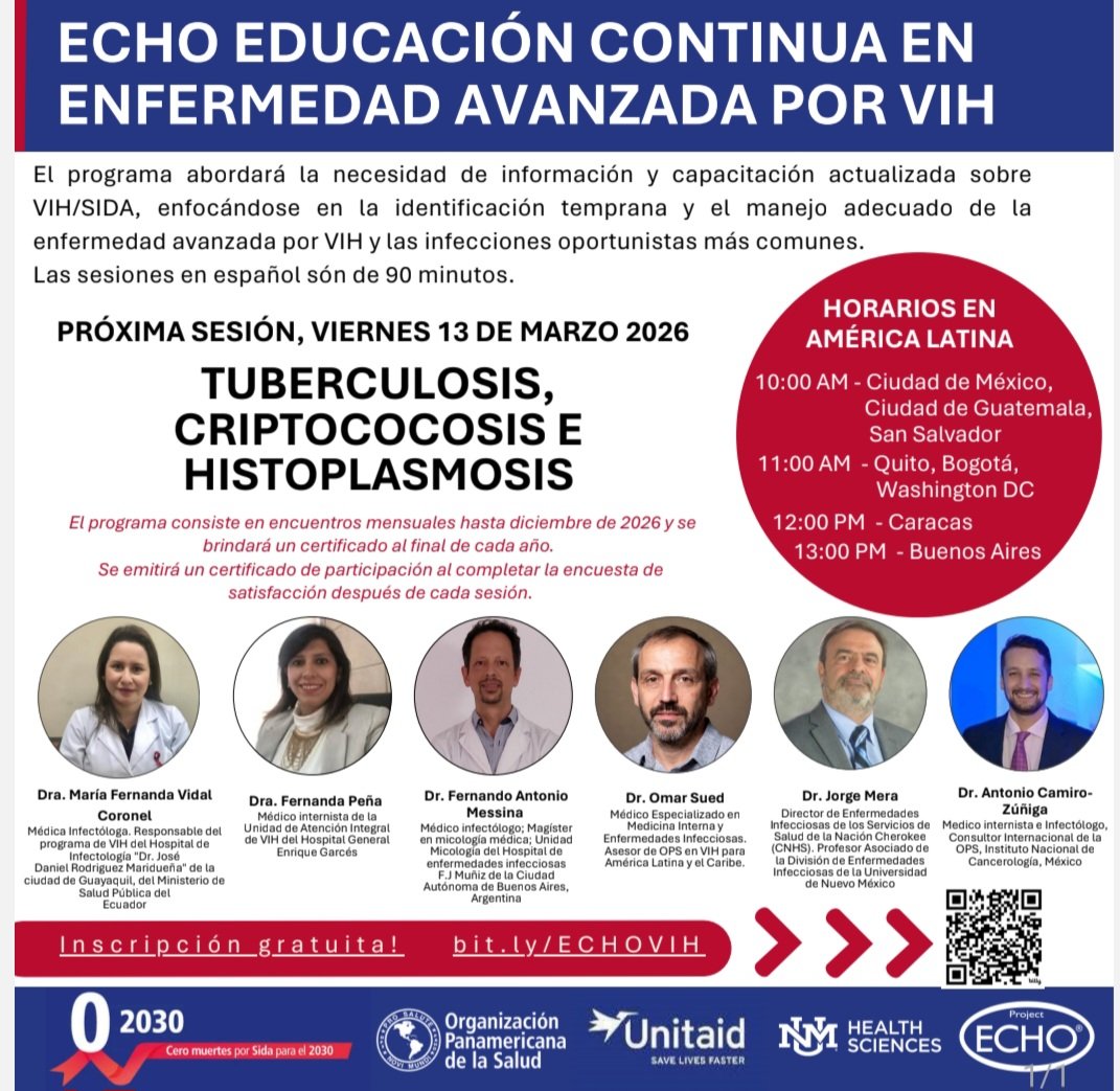 famessina's tweet photo. Viernes 13 Marzo. #VIH
Una excelente oportunidad para discutir sobre el diagnóstico y las distintas opciones de tratamiento #Cryptococcus https://t.co/ZlPzo86IZY