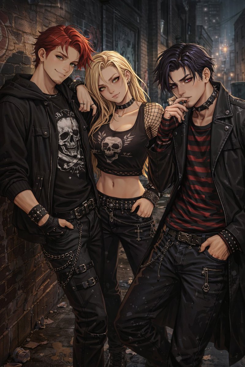RellikXodus's tweet photo. I've congratulated already, but here I go again, this time with my three sibling OCs dressed to impress!
Big congrats, I'm excited to see what you do going forward, Rizz!
#EmoEleganceAI #OCExcelios #OCMalve #OCVisc https://t.co/K41hsXRlae