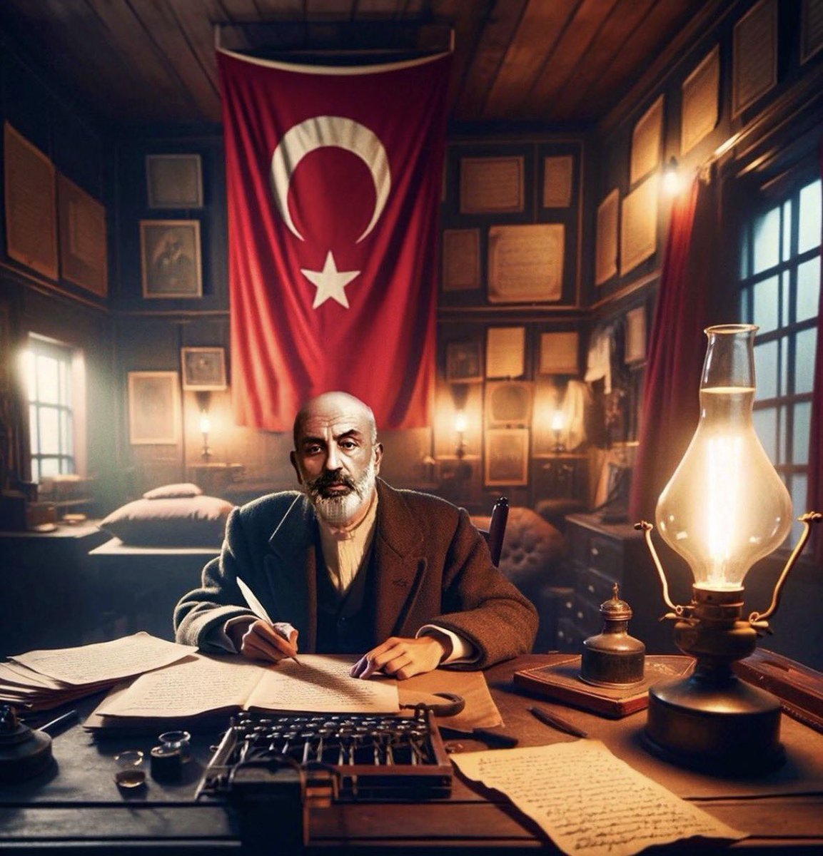 tunah06's tweet photo. İstiklal Marşımız 105 yaşında.🇹🇷

Hakkıdır, hür yaşamış bayrağımın hürriyet; Hakkıdır, Hakk’a tapan milletimin İstiklal!
(M.Akif Ersoy)

Özgürlük ve bağımsızlık benim karakterimdir! (M.Kemal Atatürk)

Bayrağımızın gölgesinde daha nice yıllara, saygıyla anıyoruz. #MehmetAkifErsoy https://t.co/gsv1izkP23