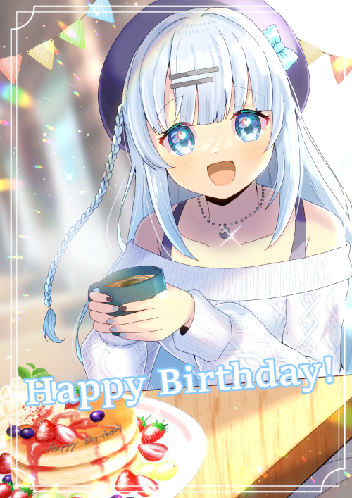 「#スイーツの日 と聞いて! 甘いものを食べると幸せな気持ちになりますよね 好きな」|ヒヨヨ@skeb募集中のイラスト