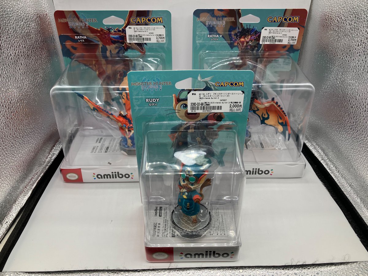 【新品amiibo入荷！】
・ルディ
・レウス　・レウスV
それぞれ本日発売開始‼️
是非ご利用下さいませ‼️

#ブックオフ
#ブックオフ横須賀中央店
#amiibo