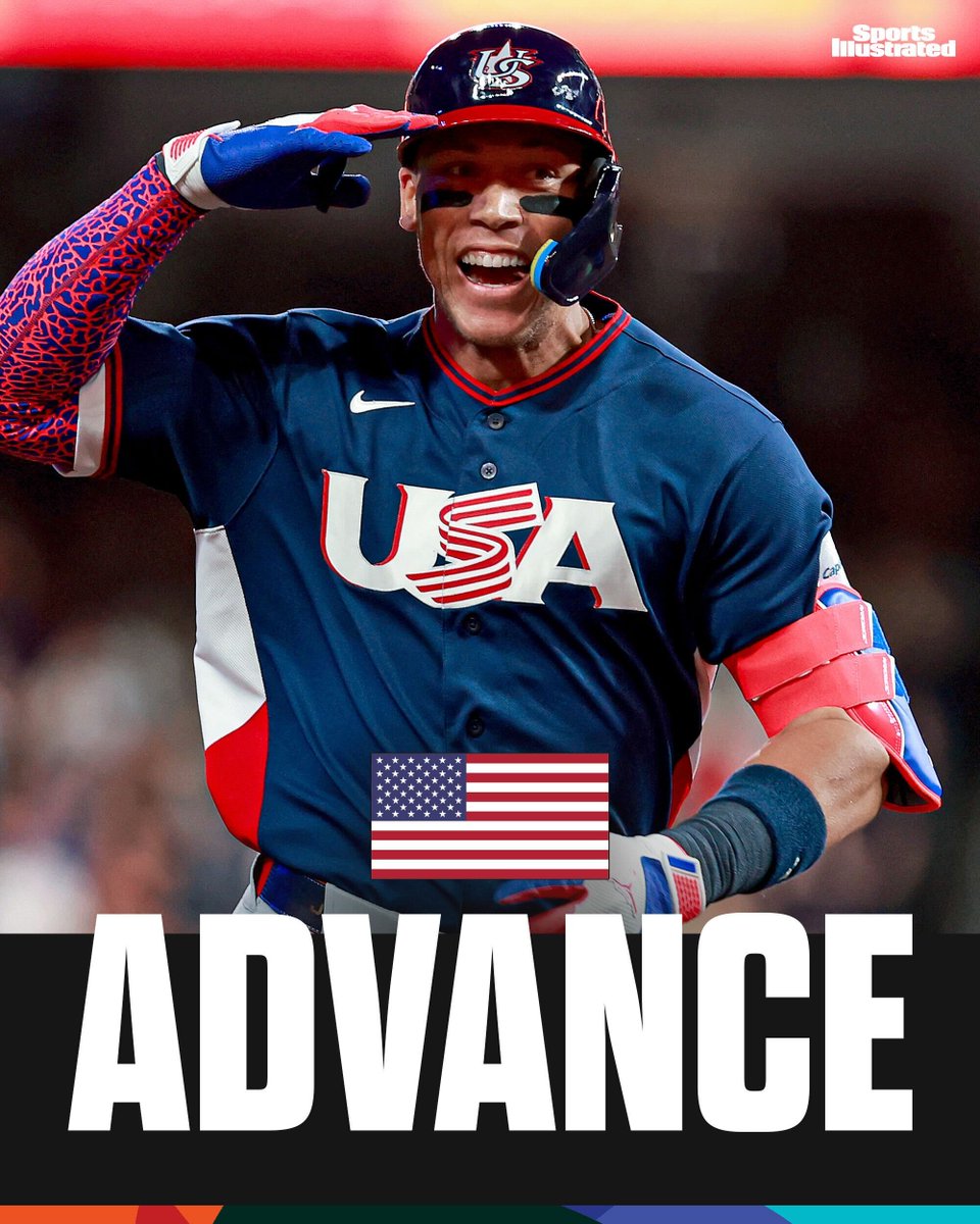 SInow's tweet photo. TEAM USA ADVANCES TO THE WBC QUARTERFINALS https://t.co/bBBO461pKW