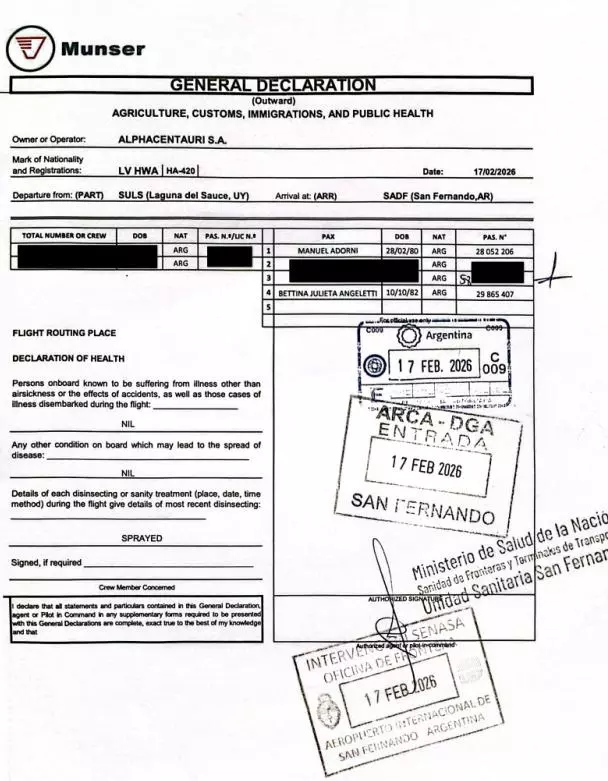 Y se destapo la mierda nomas

Aca estan las salidas del pais de Manuel Adorni, su esposa e hijos, junto al periodista deportivo Marcelo Grandio, otro que no para de recibir tongos del Estado

Se fue en una avion privado a todo culo a Punta del Este, que salio mas de 10 mil