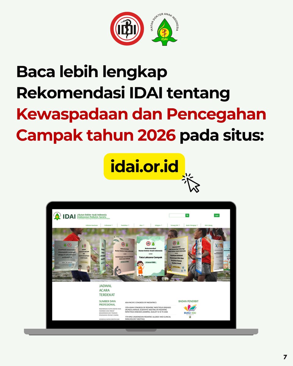 idai_tweets's tweet image. Tenaga kesehatannya aja udah siap jaga anak Bapak Ibu.

Bapak Ibu Orang Tua juga harus bersiap, dengan memastikan imunisasi anaknya lengkap ya!

Baca lengkap pada situs resmi IDAI (idai.or.id)

#WabahCampak
#ImunisasiLengkap
#IDAI
#IndonesianPediatricSociety