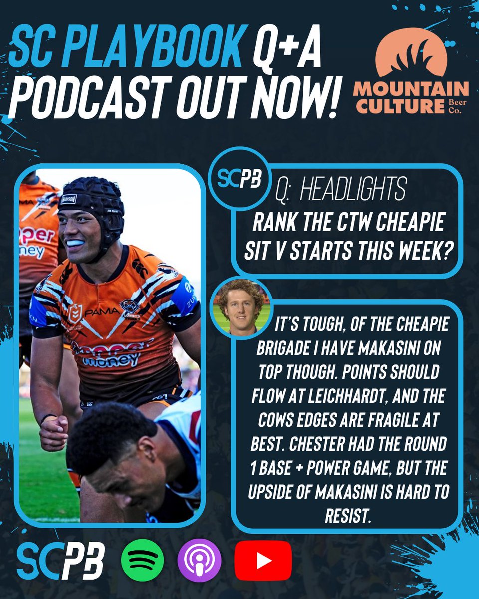 SC Playbook I Supercoach NRL tweet media