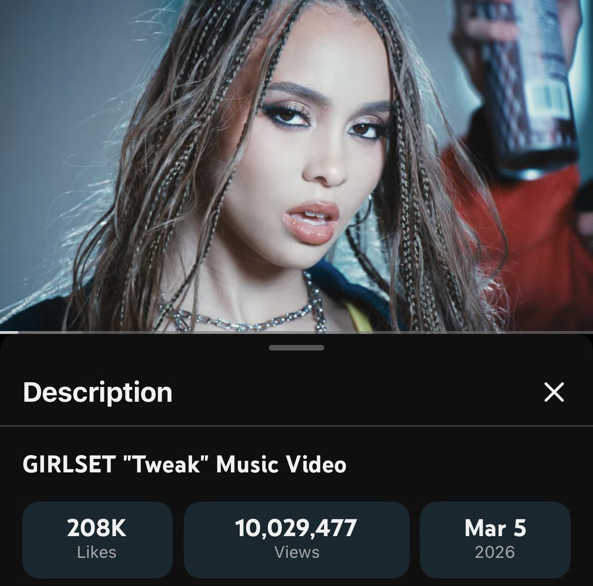 girlsetpopbase's tweet photo. GIRLSET “Tweak” MV has officially surpassed 10 million views in just 5 days. https://t.co/8drJ6rpCLP