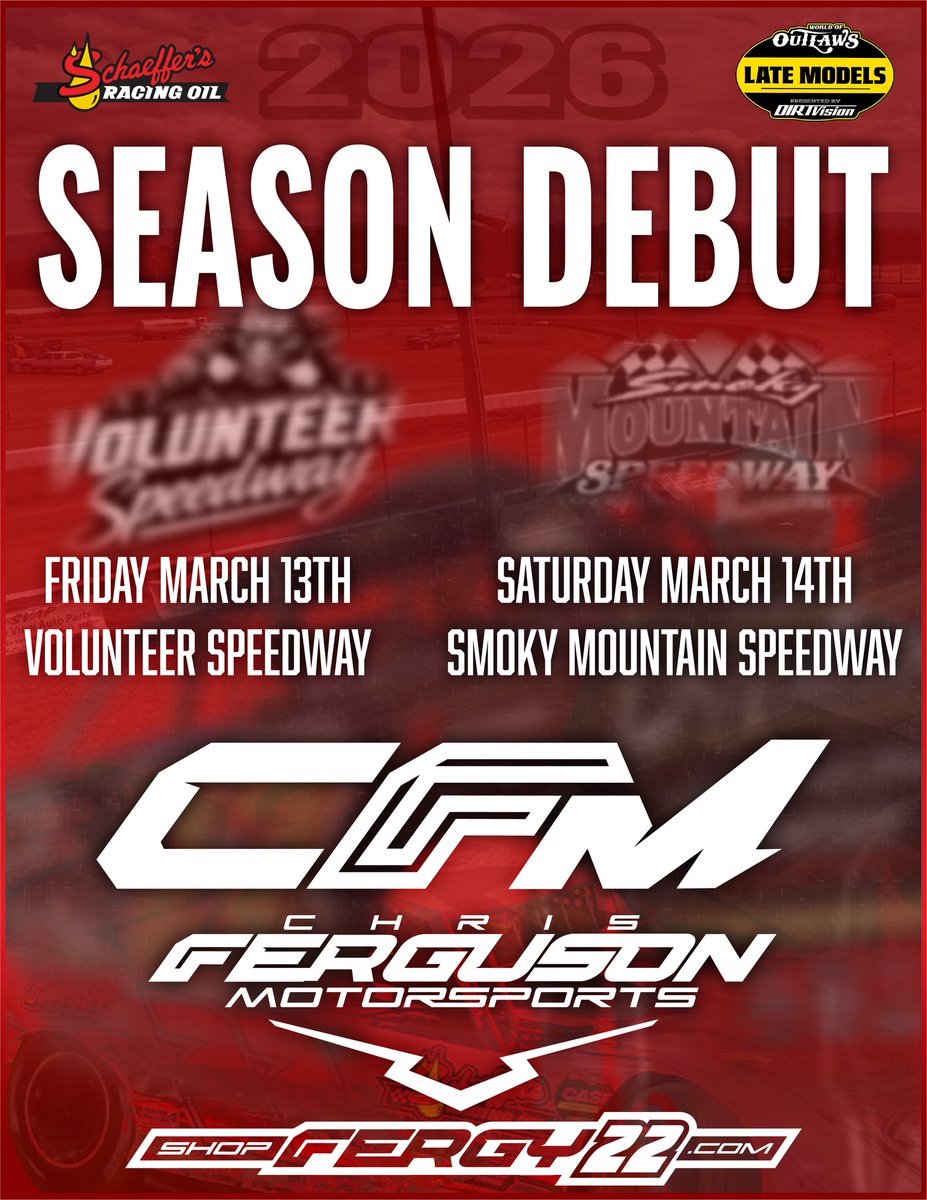 CFM 2026 Season Opener - Tennessee Edition ⛰️ We will be racing with ...