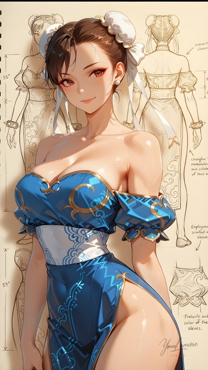 oneesan_aiart's tweet photo. hun-Li — radiant in her elegant dress, blending timeless grace with the strength of a legendary fighter, proving beauty and power can stand side by side 💙✨ #ChunLi #StreetFighter #aiart https://t.co/YnXPI7qZxb