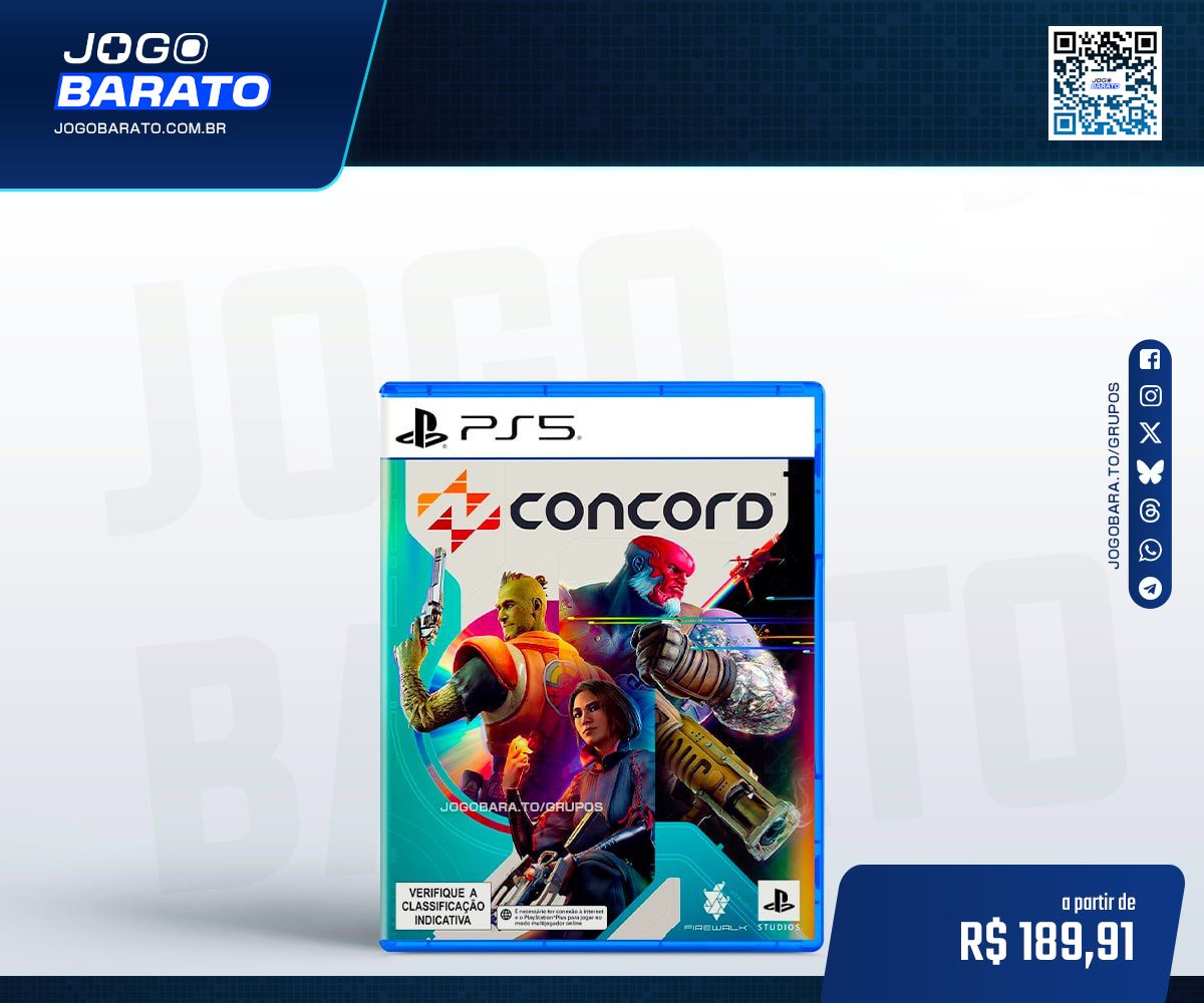 JogoBaratoTT's tweet image. 👻 O GOTY VOLTOU!

[Shopee] Concord (PS5)

👉 jogobara.to/BDdEb
• R$ 189,91 no pix
• R$ 199,90 em até 5x (no app)

⚠️ Item de colecionador! O jogo foi removido de todos as lojas físicas e digitais e não é mais possível jogar!