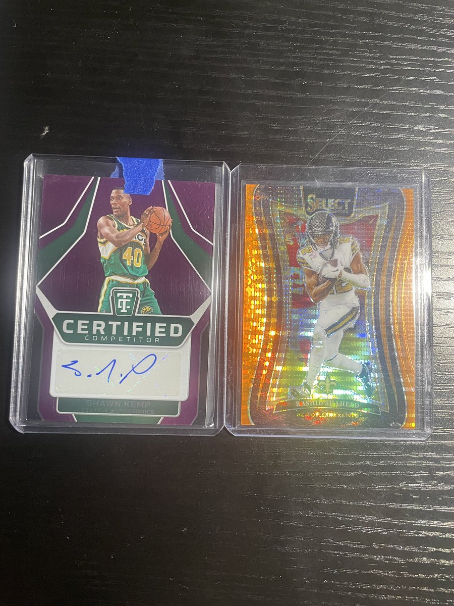 Jackscards22's tweet photo. Kemp /49 - $25

Shaheed 7/7 - $30

$1 pwe $5 bmwt or stack https://t.co/Q2osoM6zan