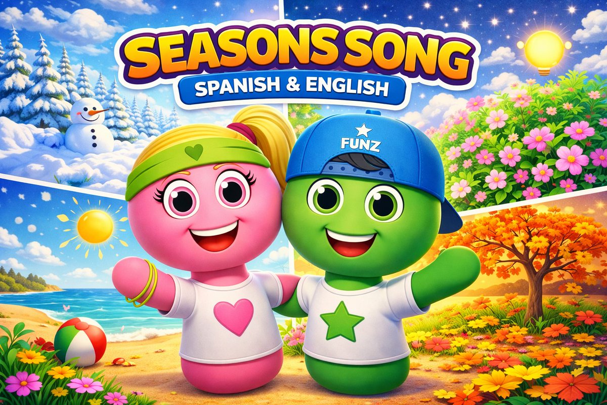 havefunteaching's tweet photo. Seasons of the Year Song (Spanish &amp; English) Canción de las Estaciones https://t.co/4TQSElKDl6 via @YouTube https://t.co/aDcwASqivY