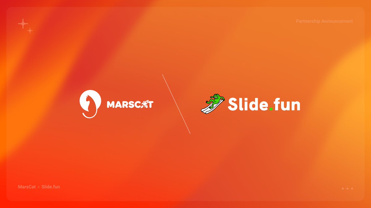 MarsCat_Global's tweet photo. 🐾🤝
#MarsCat_Global × @SlideFunBot
We’re excited to partner with #SlideFunBot — a gamified Telegram mini-app transforming meme token adoption with its one-tap token launch and swipe-based UI.
With 60,000+ active users and $410M+ in trading volume, #SlideFunBot is leading the way in bringing meme tokens to 1B+ Telegram users. Through quests, airdrops, and community-driven engagement, they’re building a viral ecosystem that aligns perfectly with MarsCat’s decentralized, privacy-first vision.
Together, we’re accelerating meme token adoption and community growth in Web3!
#MarsCat #Web3 #Privacy #Date #GamiFi