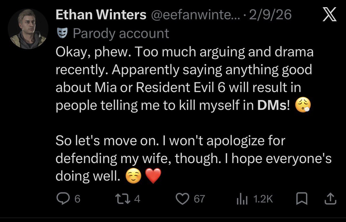 Ethan Winters tweet media