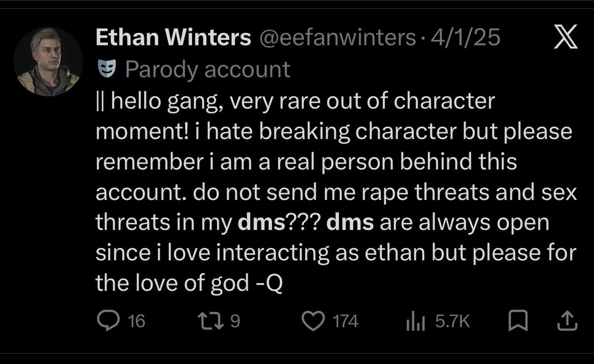 Ethan Winters tweet media