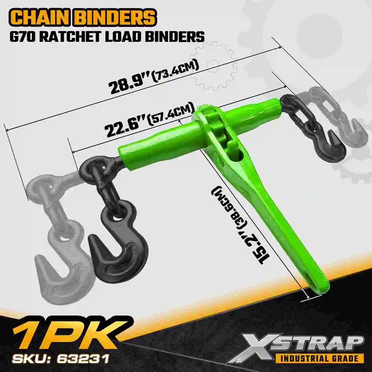 smk_co's tweet image. 🔗 Xstrap Grade 70 ratchet load binder: WLL 5,400 lbs for 5/16"–3/8" chains. Strong, easy ratcheting for safer heavy cargo binding. 
🌐 xstrap.com📧 ceciliawu@prowintool.com
#xstrap #ratchetloadbinder #grade70 #chainbinder #cargocontrol