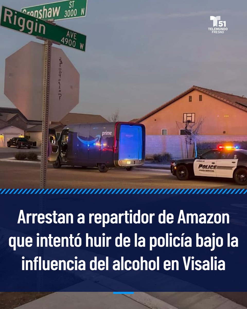 Un conductor de Amazon fue arrestado luego de que las autoridades lo encontraron inconsciente dentro de su camión de reparto y luego intentó huir: trib.al/rmD1QrE