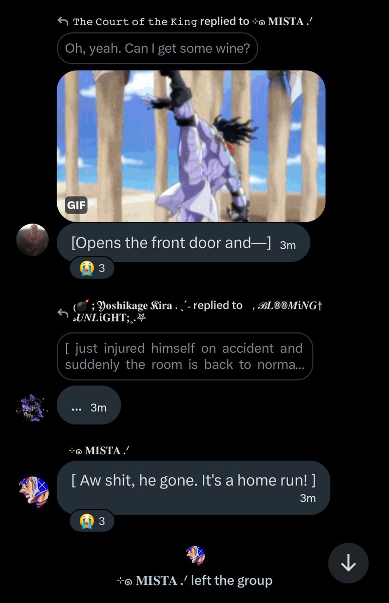 sessopistola's tweet photo. Those fucking assholes threw me out of the chat. 😪

Lame. https://t.co/YmgAvpjESL