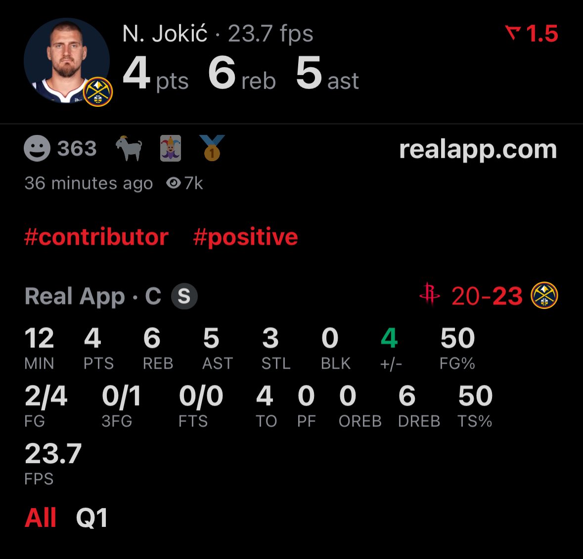 NikolaJokiclove's tweet image. Jokic on quadruple-double watch?