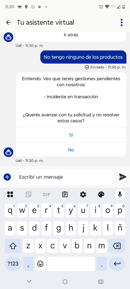 Lauraemeok's tweet photo. @uala_arg  no quiero más nada con @uala no tengo ninguna gestión/ crédito ni nada. Tomen la baja!!!!! Cierren la cuenta!! https://t.co/LCEcdh5HWR