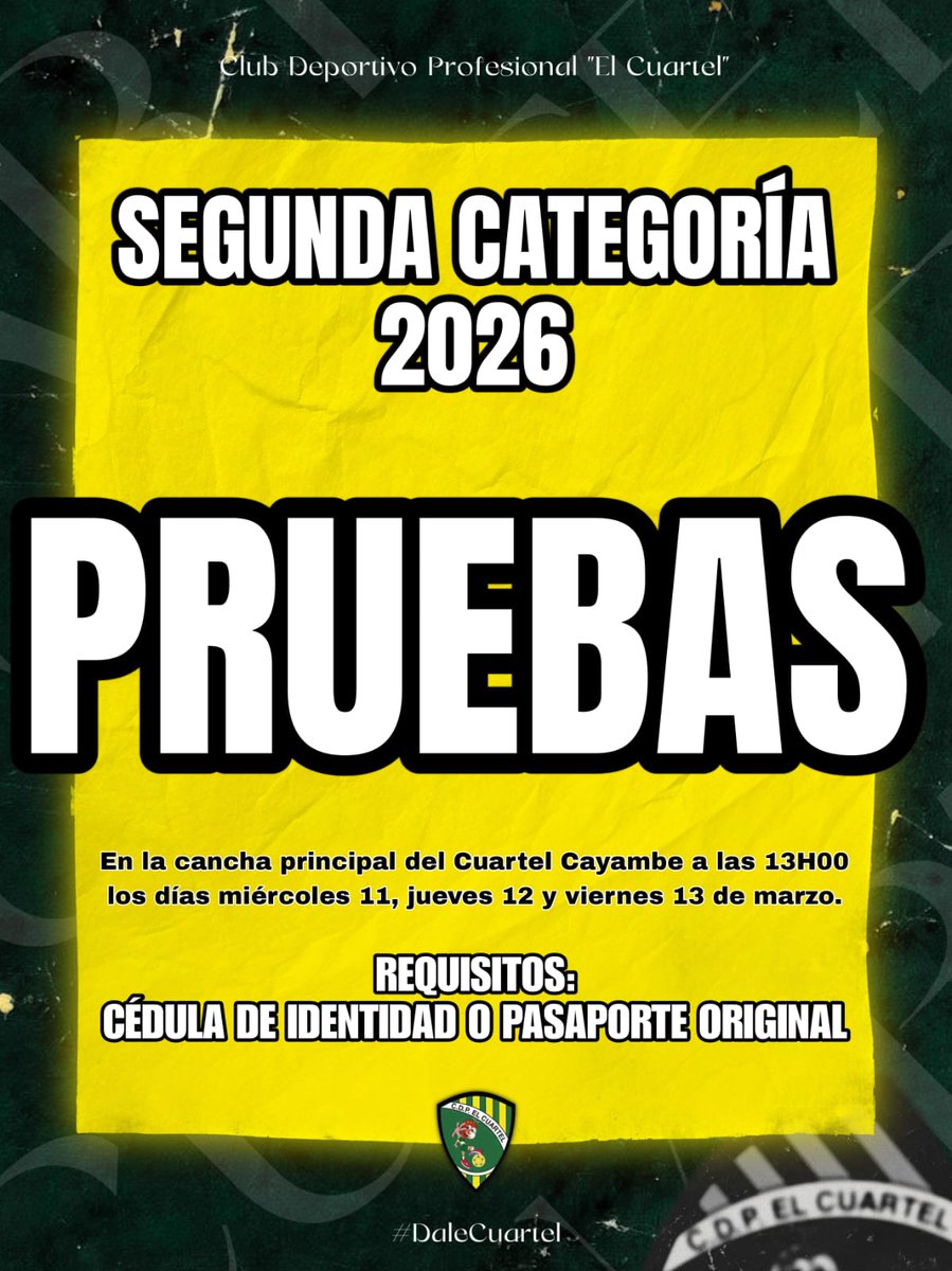 ClubCuartel's tweet photo. ¡Quedan dos días! https://t.co/p6lvCNMdc6