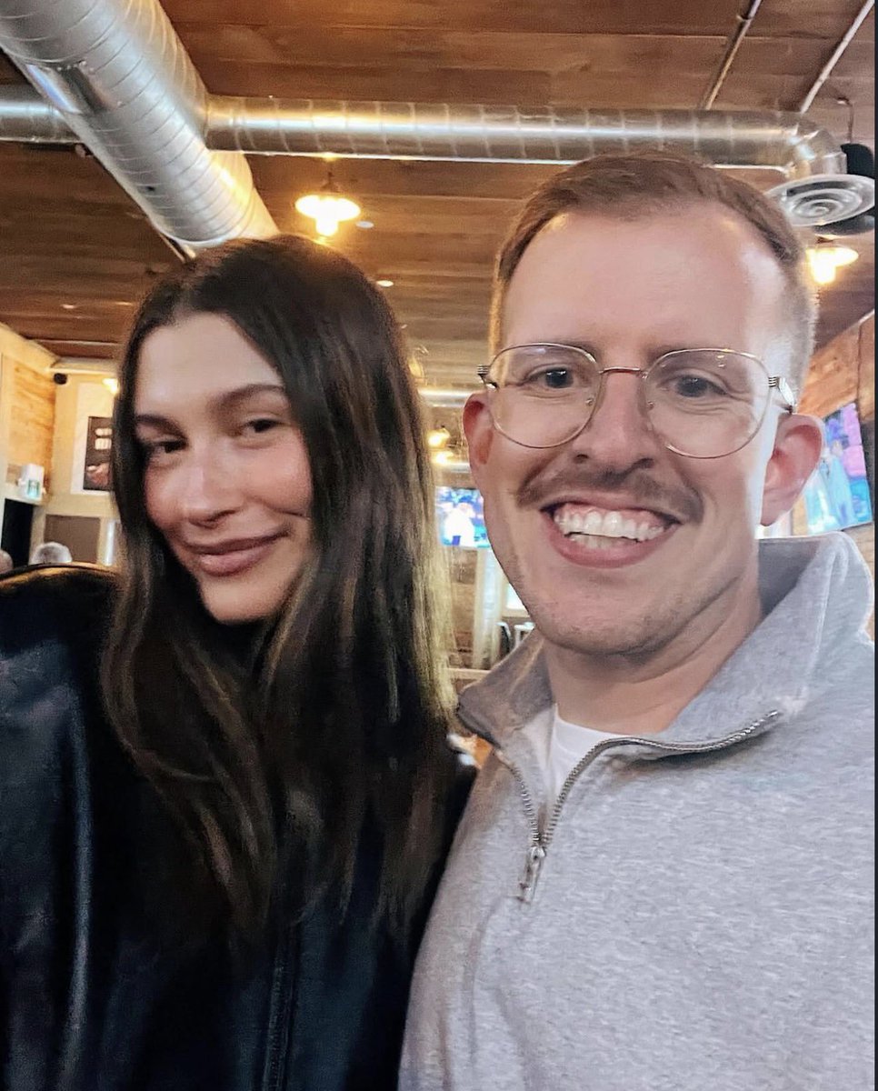 justin and hailey with a fan 
in Canada 🥹🇨🇦  (May 2025)